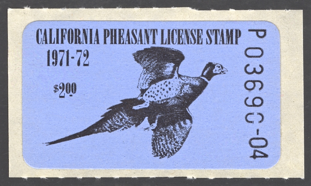 1971-72 California Pheasant