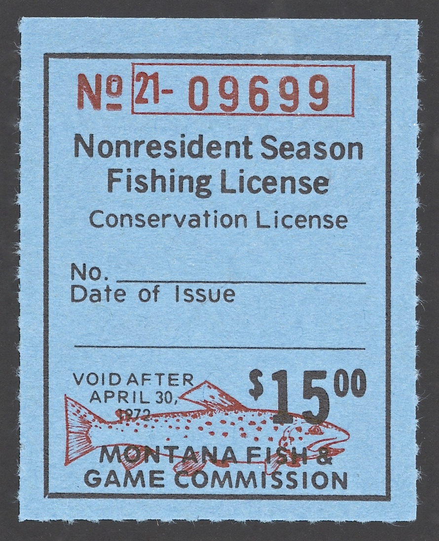 1971-72 Montana NR Season Fishing