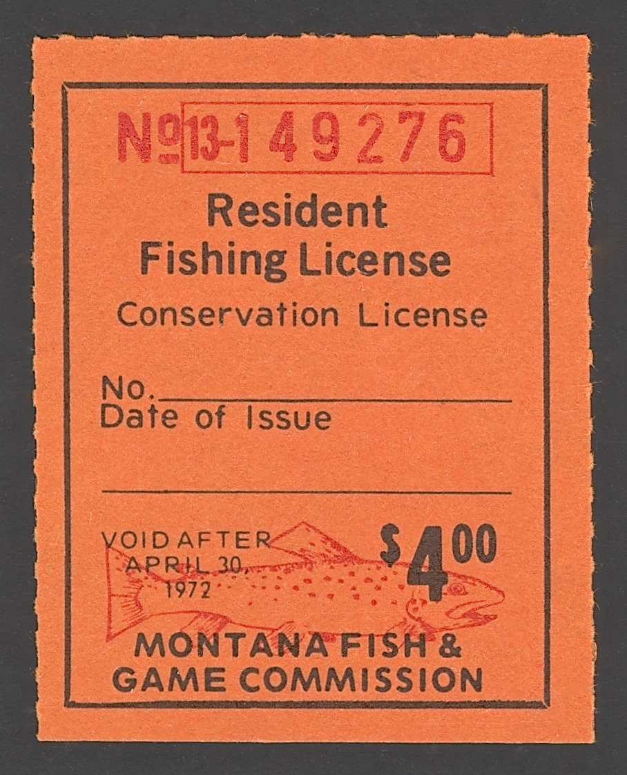 1971-72 Montana Resident Fishing