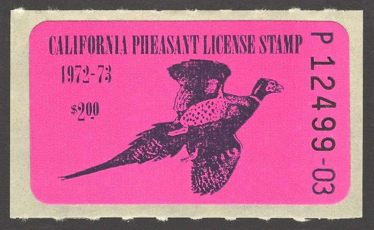 1972-73 California Pheasant