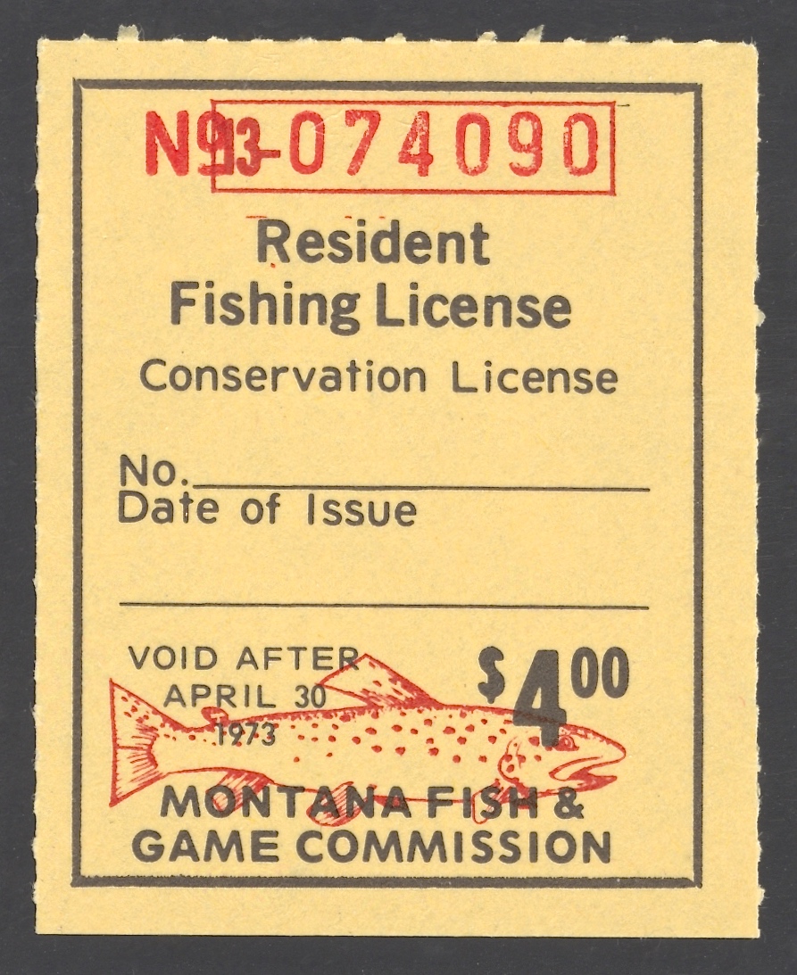 1972-73 Montana Resident Fishing