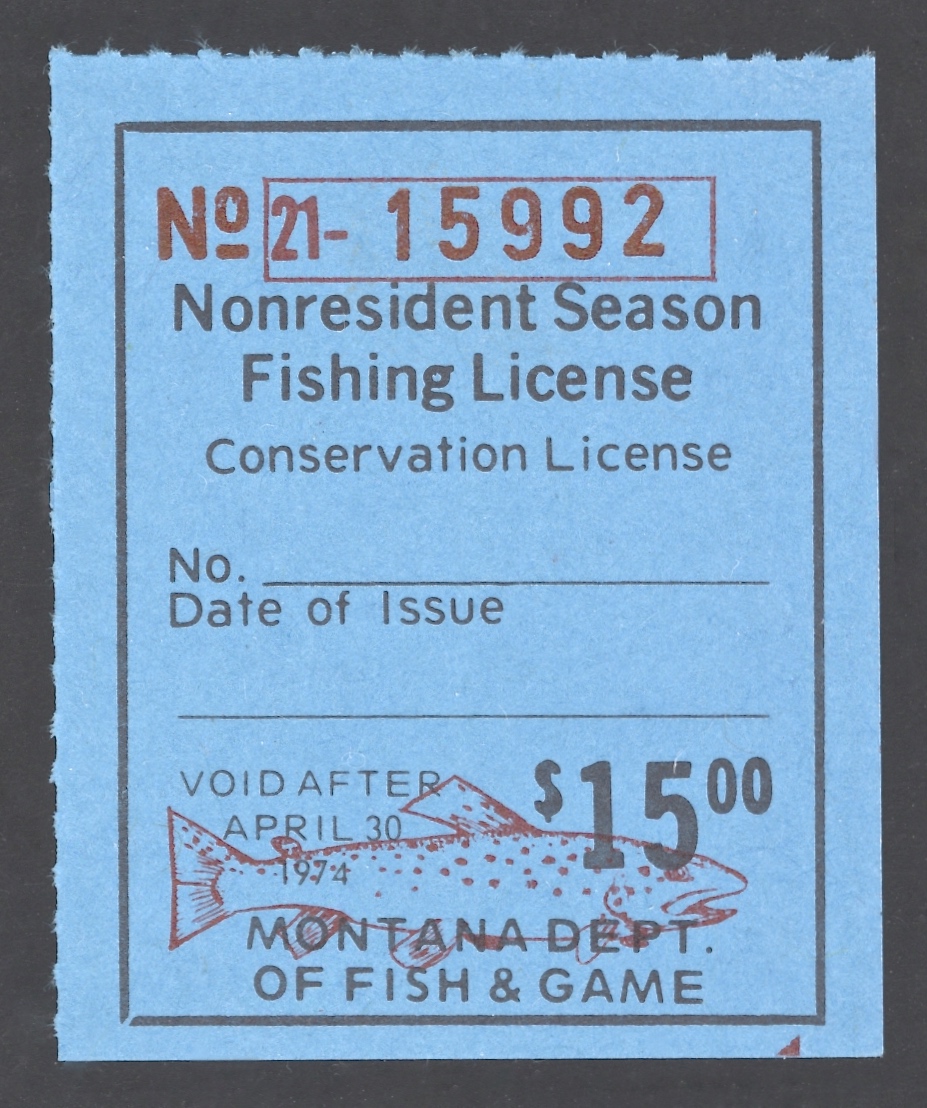 1973-74 Montana NR Season Fishing