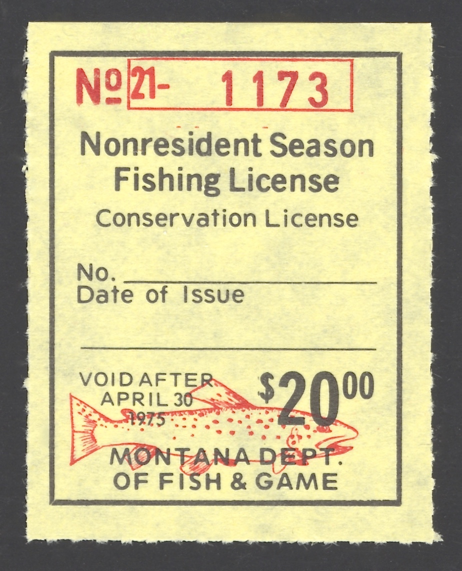 1974-75 Montana NR Season Fishing