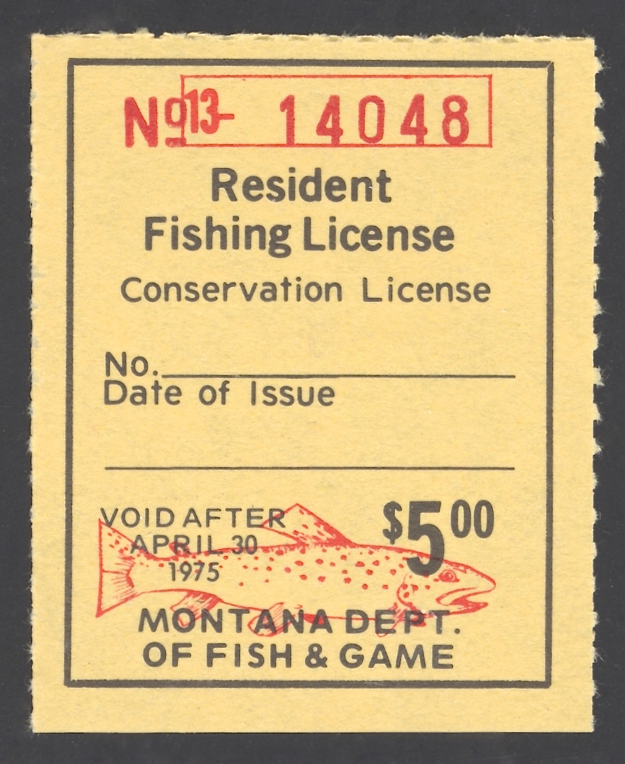 1974-75 Montana Resident Fishing