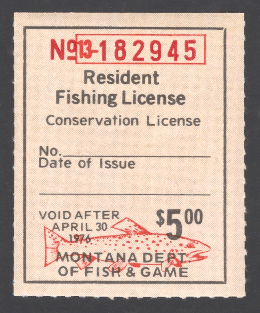 1975-76 Montana Resident Fishing