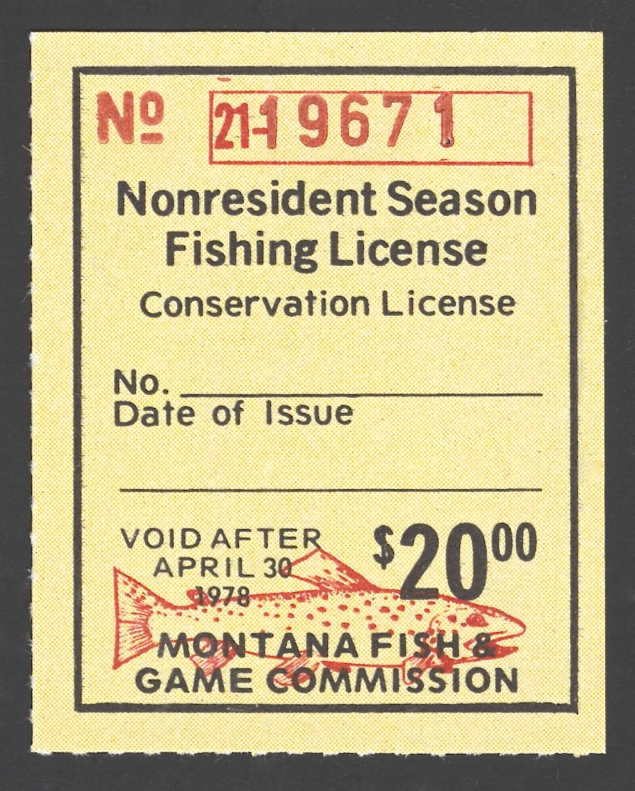 1977-78 Montana NR Season Fishing