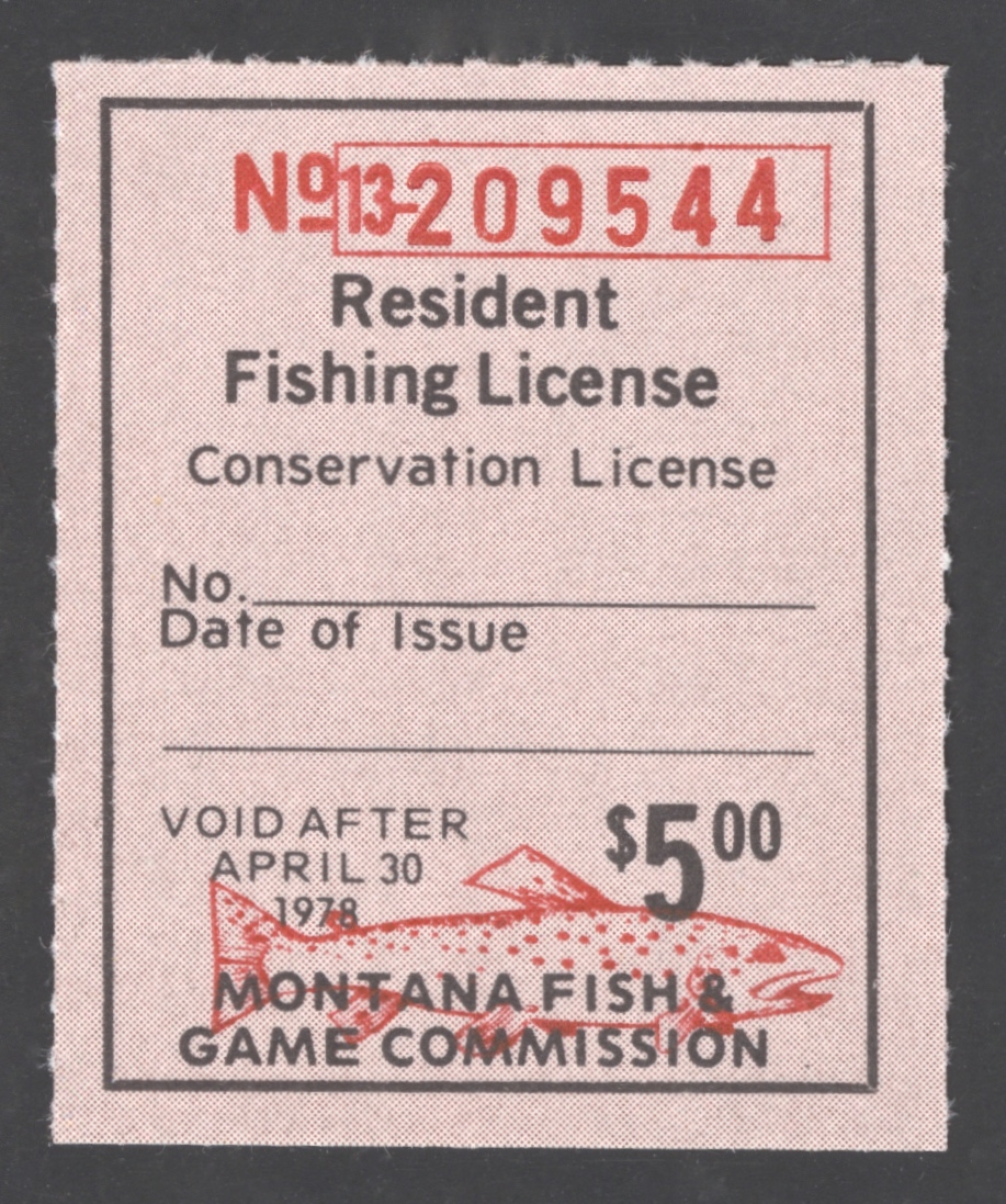 1977-78 Montana Resident Fishing