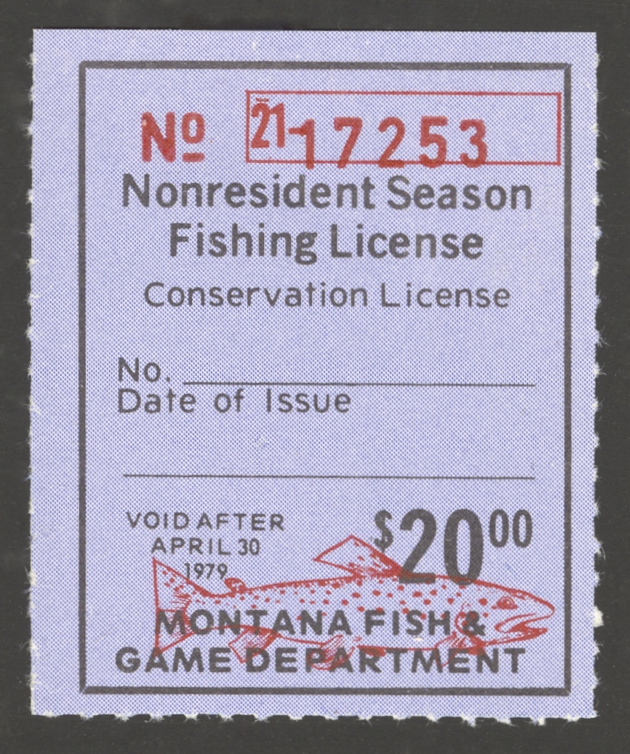 1978-79 Montana NR Season Fishing