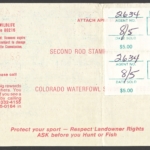 1991 Colorado Additional Day Fishing on license