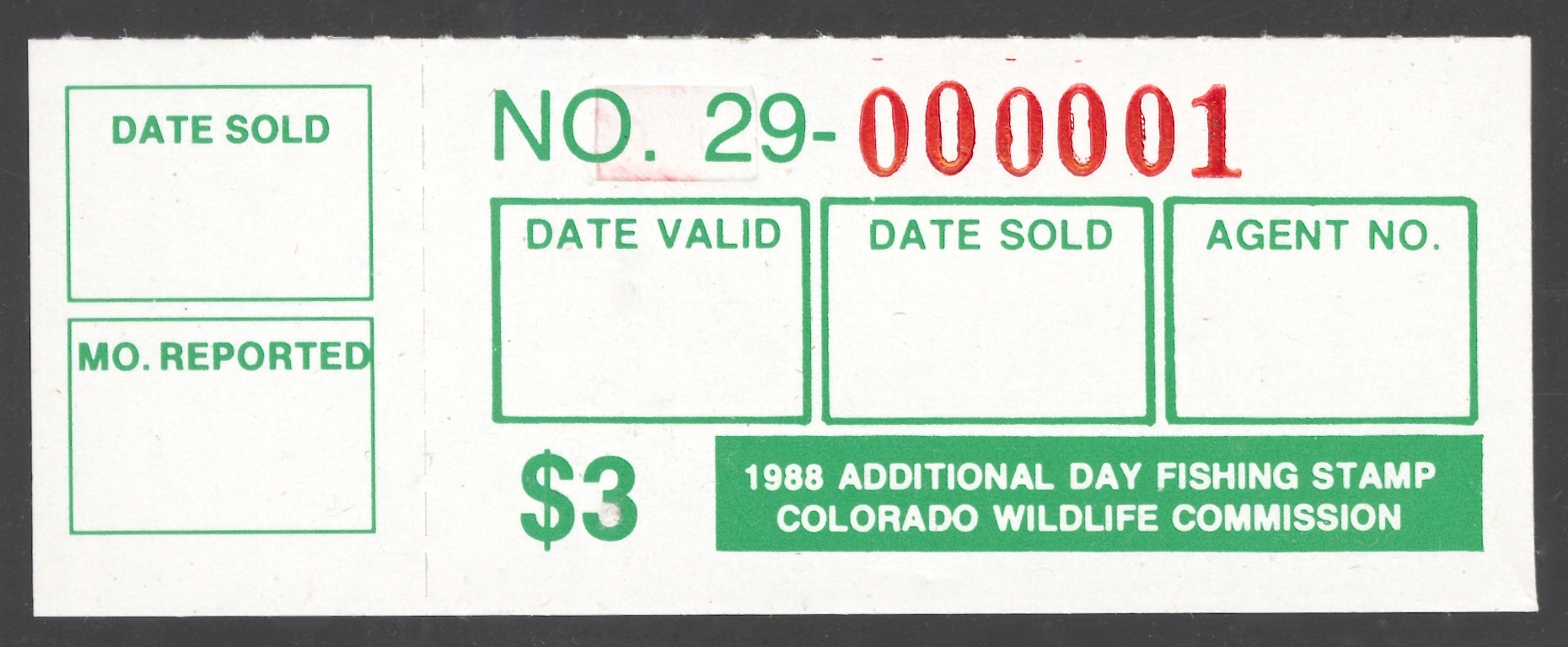 1988 Colorado Additional Day Fishing 