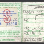 1993 Michigan Passbook – Season Managed Waterfowl on license