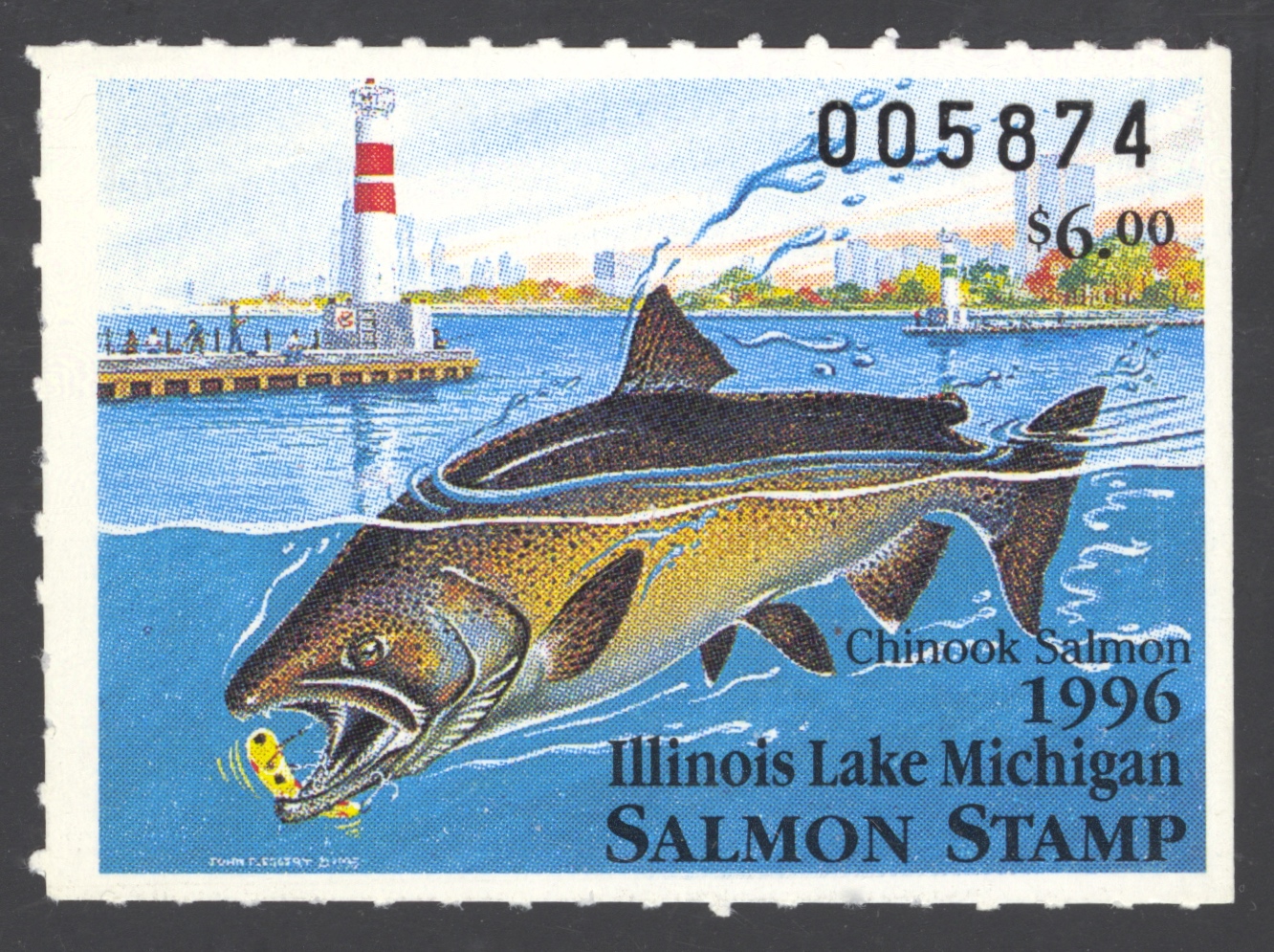 1996 Illinois Lake Michigan Salmon