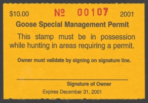 2001 Wyoming Goose Special Management