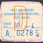 1991 Michigan Passbook – Daily Managed Waterfowl 