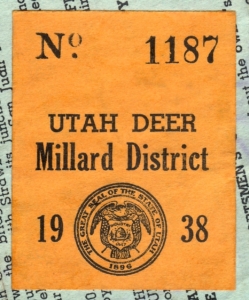 1938 Utah Deer - Millard District 