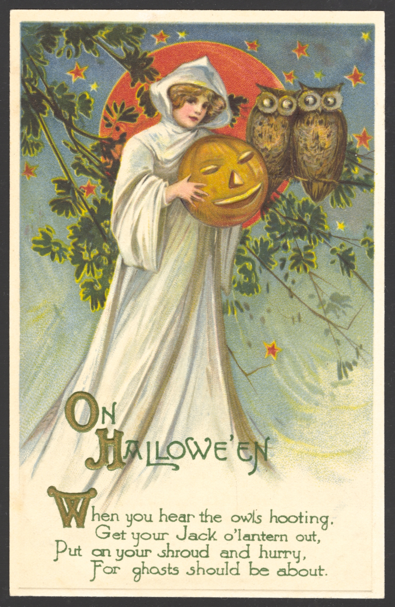 Winsch Halloween Postcard variety - no copyright 
