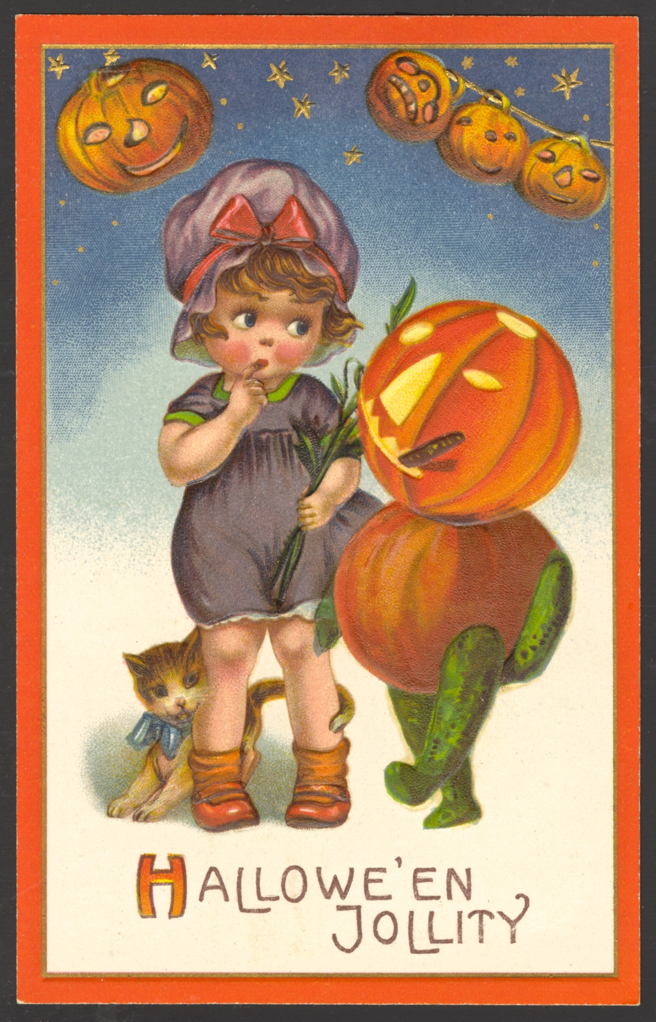 Winsch Halloween Postcard no copyright