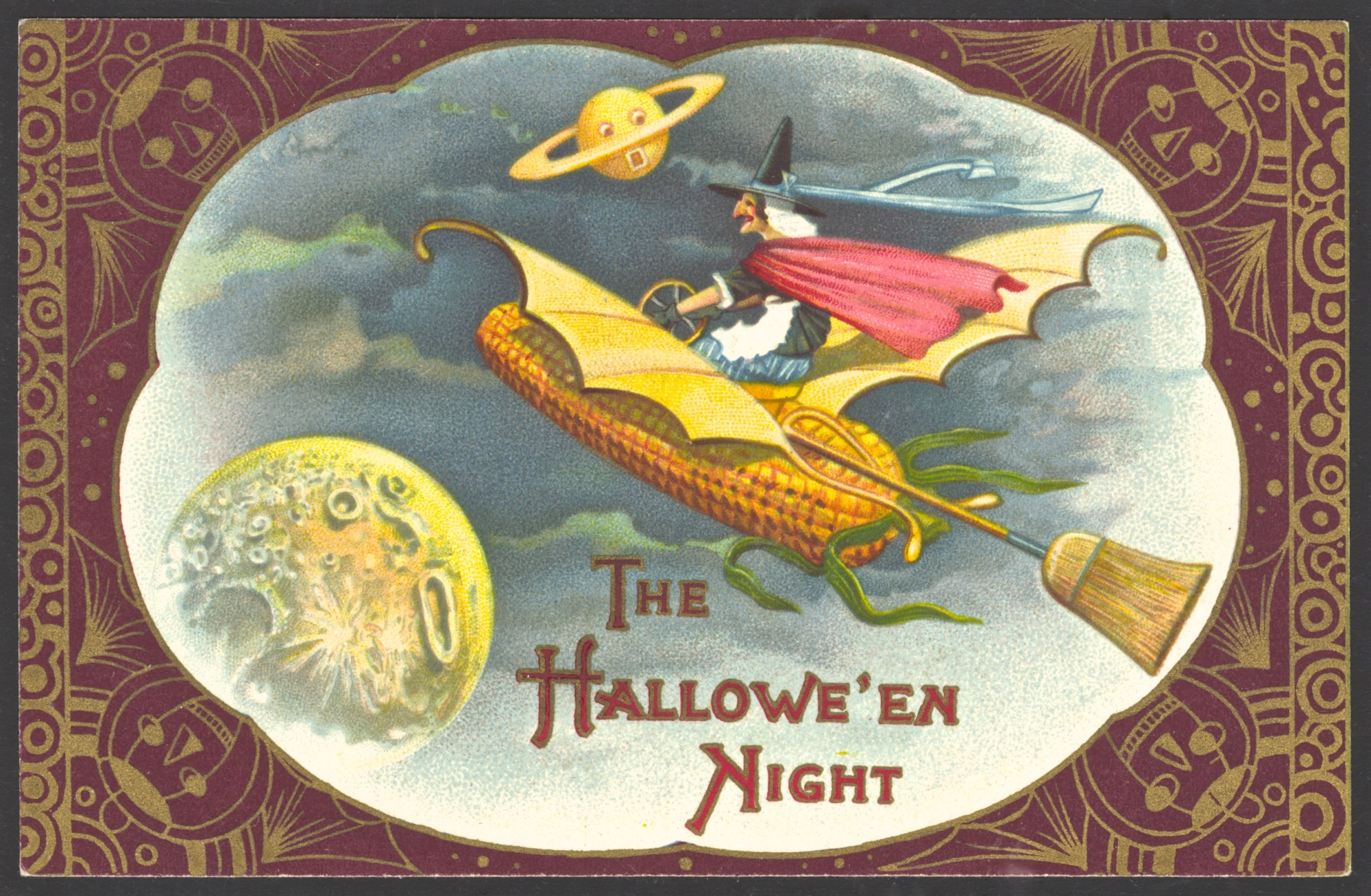 Winsch Halloween Postcard variety - no copyright